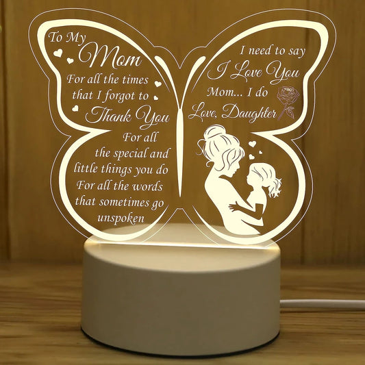 1Pc 3D Night Light, Mom Gifts from Daughter Son, for Women Mommy Mother'S Day Birthday Gift'S Present